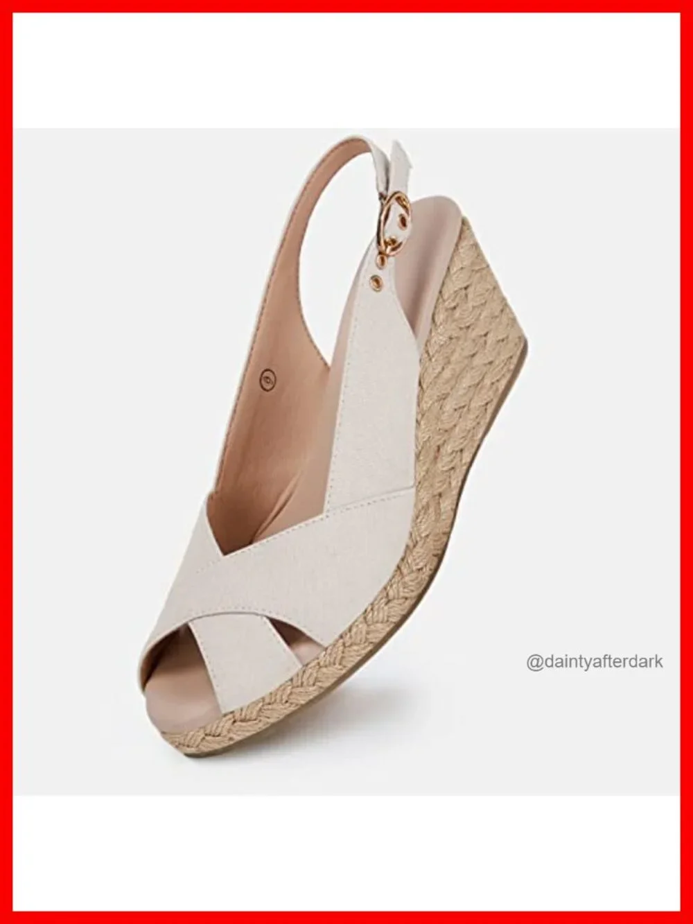 Women's Platform Wedge Sandals Open Toe Slingback Espadrilles Cross Band High